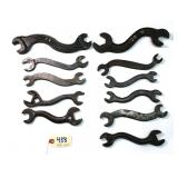 11 pc Lot Wrench Collection