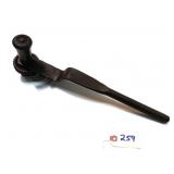 Wagon axle nut reversible ratchet with wood