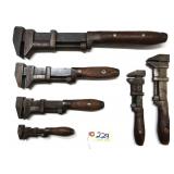 6 pc Lot Coes Monkey with wood handles 6" - 18"