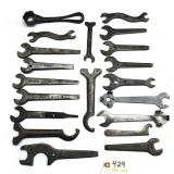20 pc Lot Cream Seperator Wrench Collection