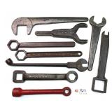 9 pc Lot Wrench Collection