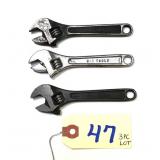 3 pc Lot 4" S-K Tools