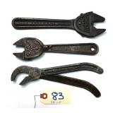 3 pc Lot self adjust Wade, Speednut & Red Chief