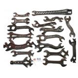 17 pc Lot Wrench Collection