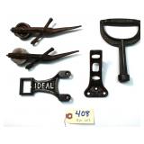 5 pc Lot Success Handle, Ideal bracket, Golden