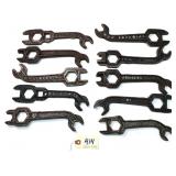 10 pc Lot Wrench Collection