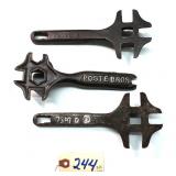 3 pc Lot Poste Bro & 7307 D (2) Buggy