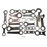 18pc Lot Collection of hub cap wrenches
