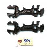 2 pc Lot The Insurance  KK. 1753