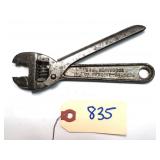 6IN Universal screw adjust nut wrench with