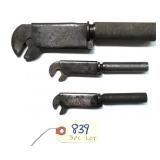 3 pc Lot Boos turn handle adjustable wrench: Boos