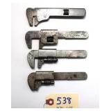 4 pc Lot Bicycle Wrenches: Queen, Charles,  Union