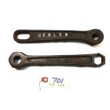 2 pc Lot Silo Wrenches: Craine Inc. 7/8" & 1 1/8"