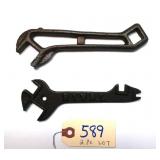 2 pc Lot Rival 6" & "A" Garden Cultivator 6 3/4"