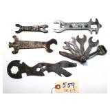 5 pc Lot Wrench Collection: Evinrude Mfg. Co.,