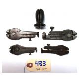 5 pc Lot Bicycle spoke wrenches: Star, Perfect &