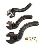3 pc Lot Adjustable wrenches: 6" & 8" Robinson &