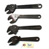 4 pc Lot self adjusting nut wrenches: 8" L. G.