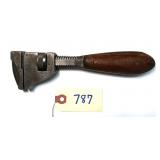 8IN screw adjust nut wrench with 2 pc wood handle