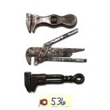 3 pc Lot Safety T & L NY 4 1/4", Acme twist