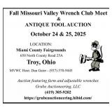 MISSOURI VALLEY WRENCH CLUB SATURDAY TOOL AUCTION