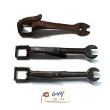 3 pc Lot Buggy Wrenches: Cook 1/8", R. F. Cook 1"