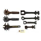 7 pc Lot Buggy Wrenches: Moon Bros. #C, Banner