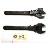 2 pc Lot Pivot Head screw adjust wrenches: The
