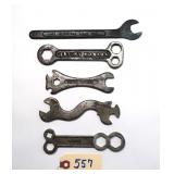 5 pc Lot Bicycle Wrenches: Sterling, E. C.
