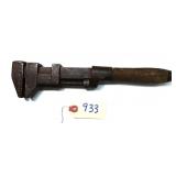 Rumely La Porte IND screw adjust monkey wrench