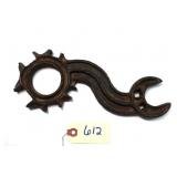 Fancy Orphan Wrench with 8 openings & 2" round