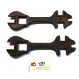 2 pc Lot Parker Plow, Richmond, MI 9 3/4"