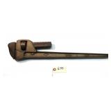 24" Ampco pipe wrench W214 Made In U. S. A. 22"
