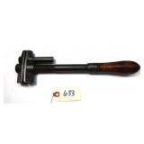 Mitchell Axle Nut Wrench with wood handle,