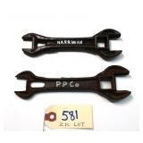 2 pc Lot Harriman 6" & P P Co 6"