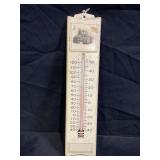 JOHN DEERE TRACTOR METAL THERMOMETER - 13" X 3"