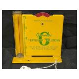 GROWERS FERTILIZER SOLUTIONS METAL RAIN GAUGE IN