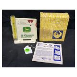 JOHN DEERE METAL RAIN GAUGE IN ORIGINAL BOX