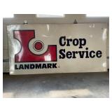 LANDMARK CROP SERVICE METAL SIGN - 97" X 48"