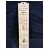 THE SCOTT EQUITY METAL THERMOMETER - 13" X 2 3/4"