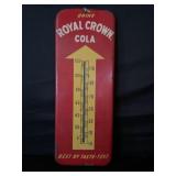 ROYAL CROWN COLA METAL THERMOMETER - 25 1/2" X