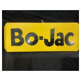 BO-JAC DOG FOOD METAL DOUBLE SIDED SIGN - 13 1/2"