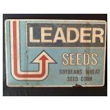 LEADER SEEDS HAND PAINTED WOOD SIGN - 72" X 48"