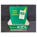 KOOL CIGARETTES METAL STORE COUNTERTOP MATCHBOOK