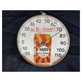 KASCO DOG RATIONS 10" GLASS FRONT THERMOMETER