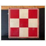 PURINA FEEDS CHECKERBOARD EMBOSSED METAL SIGN -