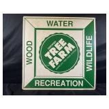 CERTIFIED TREE FARM METAL SIGN PROPERTY OF