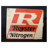 ROYSTER NITROGEN HEAVY METAL GREEN BACK SIGN - 12"