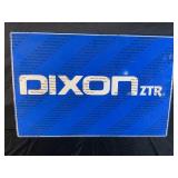 DIXON ZTR METAL EMBOSSED MOWER SIGN - NEW OLD