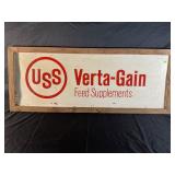 USS VERTA-GAIN FEED SUPPLEMENTS GREEN BACK METAL